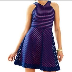 Lilly Pulitzer Dress | Megyn Dress , Blue and Pink , XS